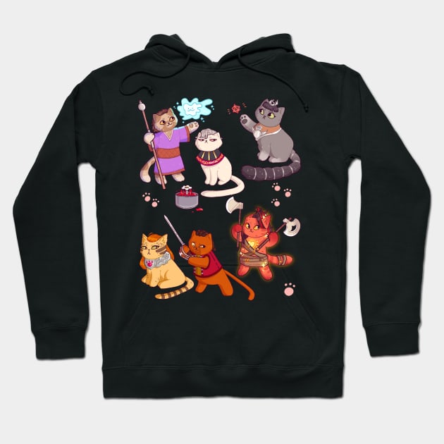 Baldurs Cats 3 Hoodie by nomsikka